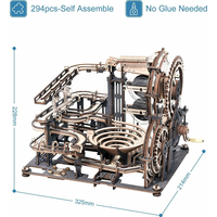 ROBOTIME Roker 3D drevené puzzle Guličková dráha: Nočné mesto 294 dielikov