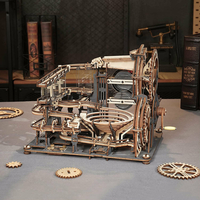 ROBOTIME Roker 3D drevené puzzle Guličková dráha: Nočné mesto 294 dielikov