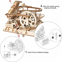 ROBOTIME Roker 3D drevené puzzle Guličková dráha: Parkour 254 dielikov