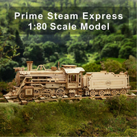 ROBOTIME Roker 3D drevené puzzle Prime Steam Express 308 dielikov