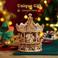 ROBOTIME Roker 3D drevené puzzle Romantický kolotoč 336 dielikov