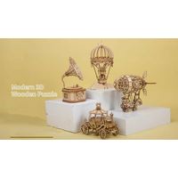 ROBOTIME Rolife 3D drevené puzzle Gramofón 122 dielikov