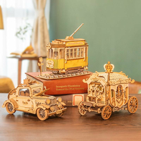 ROBOTIME Rolife 3D drevené puzzle Historický automobil 164 dielikov