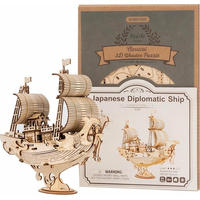 ROBOTIME Rolife 3D drevené puzzle Japonská diplomatická loď 91 dielikov