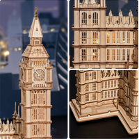 ROBOTIME Rolife Svietiace 3D drevené puzzle Big Ben 220 dielikov