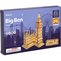 ROBOTIME Rolife Svietiace 3D drevené puzzle Big Ben 220 dielikov