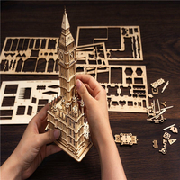 ROBOTIME Rolife Svietiace 3D drevené puzzle Big Ben 220 dielikov
