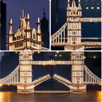 ROBOTIME Rolife Svietiace 3D drevené puzzle Tower Bridge 113 dielikov