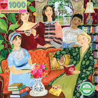 EEBOO Štvorcové puzzle Čitateľský klub Jane Austen 1000 dielikov