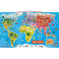 JANOD Magnetická Mapa sveta v angličtine