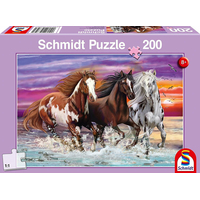 SCHMIDT Puzzle Trojica divokých koní 200 dielikov