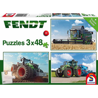 SCHMIDT Puzzle Traktory Fendt 3x48 dielikov