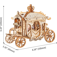 ROBOTIME Rolife 3D drevené puzzle Klasický kočiar 92 dielikov