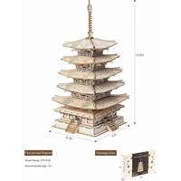 ROBOTIME Rolife 3D drevené puzzle Päťposchodová pagoda 275 dielikov