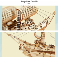 ROBOTIME Rolife 3D drevené puzzle Plachetnica 118 dielikov