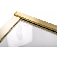Sprchový kút REA HUGO 100x80 cm - brúsený zlatý