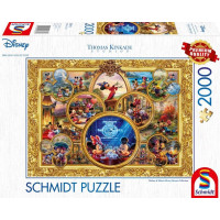 SCHMIDT Puzzle Koláž: Mickey a Minie 2000 dielikov