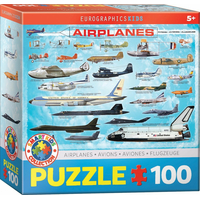 EUROGRAPHICS Puzzle Lietadlá 100 dielikov