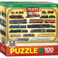 EUROGRAPHICS Puzzle Vlaky 100 dielikov