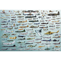 EUROGRAPHICS Puzzle Vojenské lietadlá 2000 dielikov