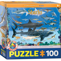 EUROGRAPHICS Puzzle Žraloky 100 dielikov