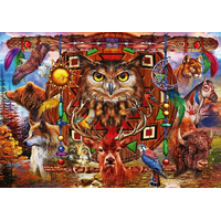 BLUEBIRD Puzzle Zvierací totem 4000 dielikov