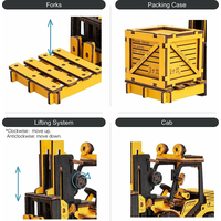 ROBOTIME Roker 3D drevené puzzle Vysokozdvižný vozík 139 dielikov