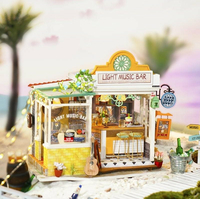 ROBOTIME Rolife DYI House: Light Music bar s LED osvetlením