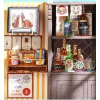 ROBOTIME Rolife DYI House: Light Music bar s LED osvetlením