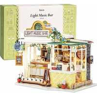 ROBOTIME Rolife DYI House: Light Music bar s LED osvetlením