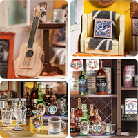 ROBOTIME Rolife DYI House: Light Music bar s LED osvetlením