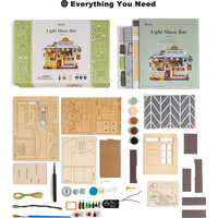 ROBOTIME Rolife DYI House: Light Music bar s LED osvetlením