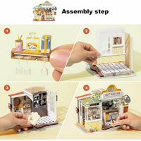 ROBOTIME Rolife DYI House: Light Music bar s LED osvetlením