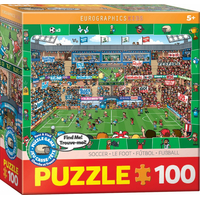 EUROGRAPHICS Spot & Find puzzle Futbal 100 dielikov
