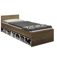 Detská posteľ so šuplíkom - NEW YORK 200x90 cm - grafit
