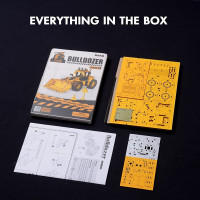 ROBOTIME Roker 3D drevené puzzle Buldozér 211 dielikov