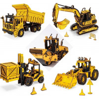 ROBOTIME Roker 3D drevené puzzle Buldozér 211 dielikov
