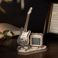 ROBOTIME Roker 3D drevené puzzle Elektrická gitara 140 dielikov