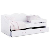 Detská jednolôžková posteľ LILI so zásuvkou 160x80 cm - biela