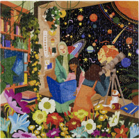 EEBOO Štvorcové puzzle Hvezdárky 500 dielikov