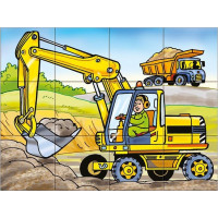 DINO Obrázkové kocky Mašinka, 12 kociek