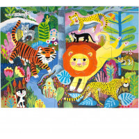 EEBOO Puzzle Veľké mačky 20 dielikov