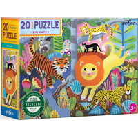 EEBOO Puzzle Veľké mačky 20 dielikov
