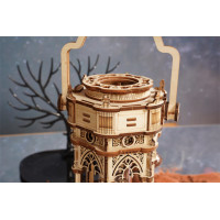 ROBOTIME Roker Svietiace 3D drevené puzzle Viktoriánska lampáš (hracia skrinka) 210 dielikov