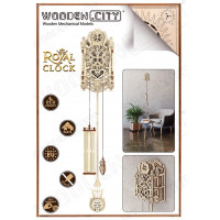 WOODEN CITY 3D puzzle Kráľovské hodiny 126 dielov