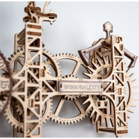 WOODEN CITY 3D puzzle Steampunk nástenné hodiny 269 dielov