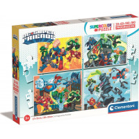 CLEMENTONI Puzzle DC Super Friends 4v1 (20+60+100+180 dielikov)