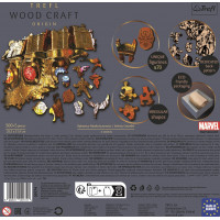 Trefl Wood Craft Origin puzzle Marvel: Rukavice nekonečna 505 dielikov