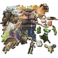 Trefl Wood Craft Origin puzzle The Mandalorian: Záhadný Grogu 505 dielikov