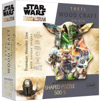 Trefl Wood Craft Origin puzzle The Mandalorian: Záhadný Grogu 505 dielikov